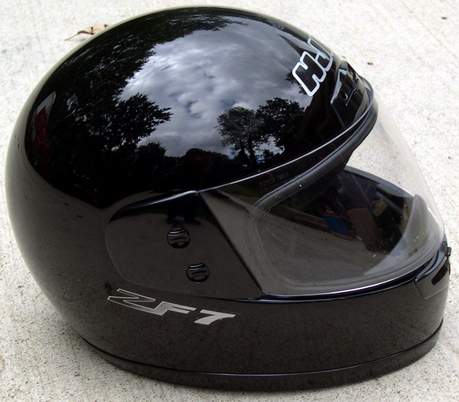 NEW HJC ZF7 SM BLACK MOTORCYCLE HELMET/SHIELD